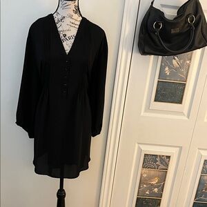 Chic Black Women's Tunic Top